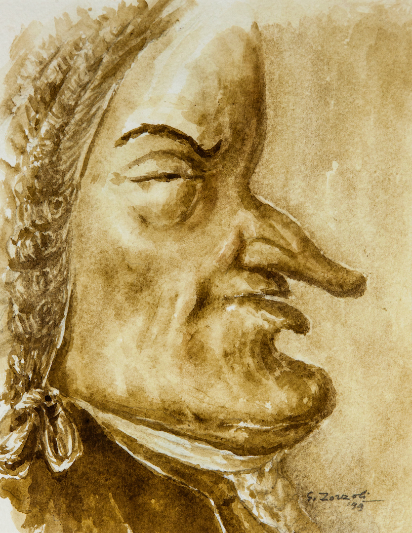 Johann Sebastian Bach, caricatura