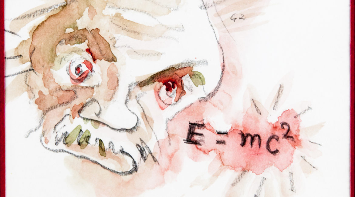 Albert Einstein, caricatura