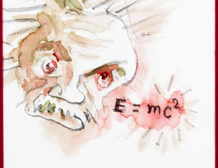 Albert Einstein, caricatura