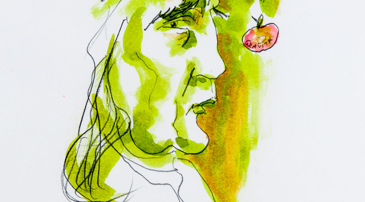 Isaac Newton, caricatura