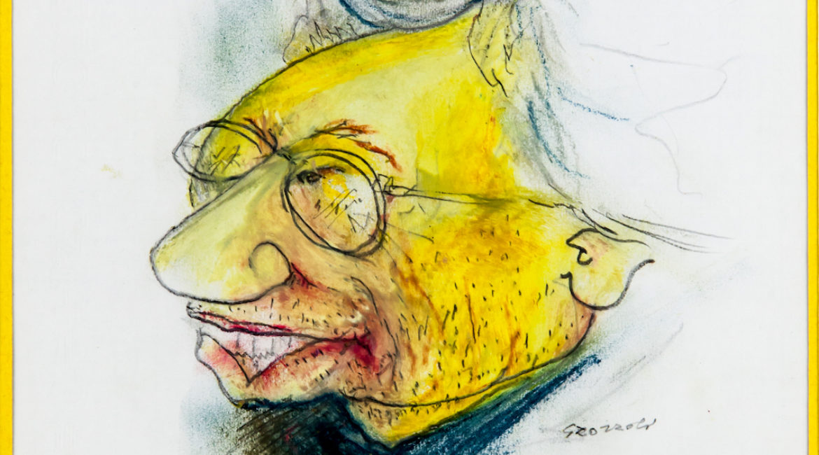 Luca Ronconi, caricatura