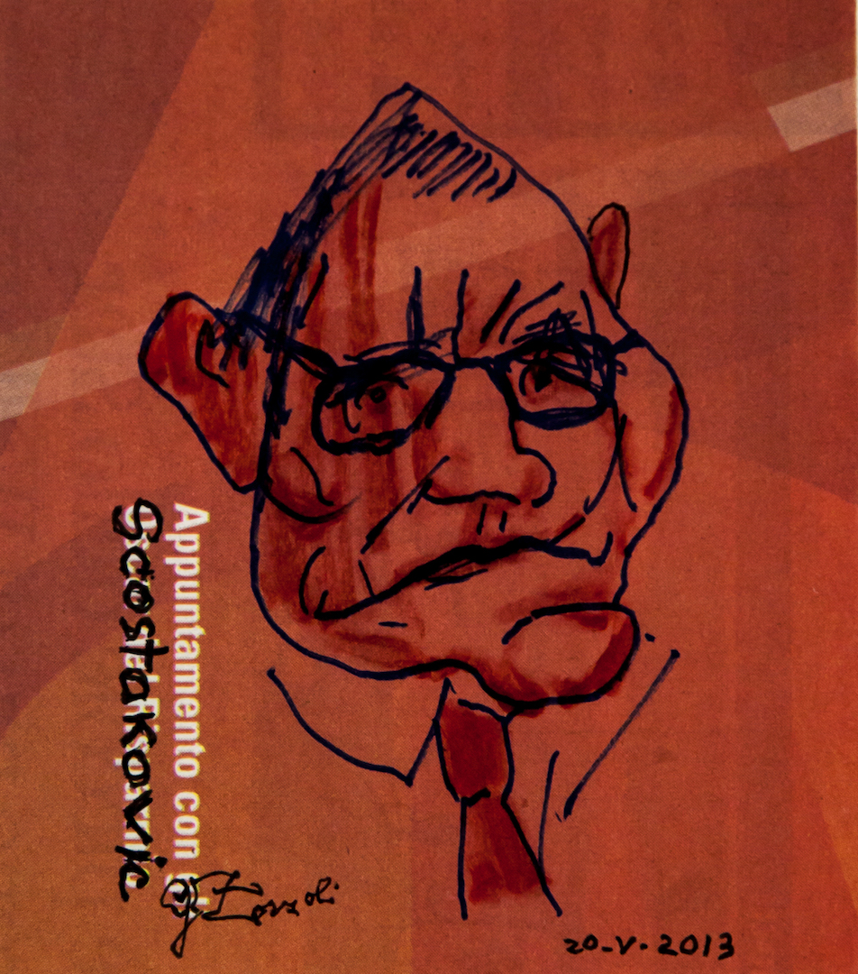 Dmitri Shostakovich, caricatura